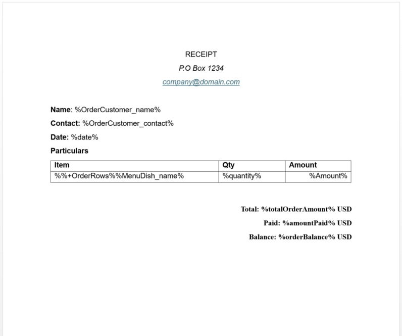 Office Text Document for Printing out model-driven data using OpenDocument format