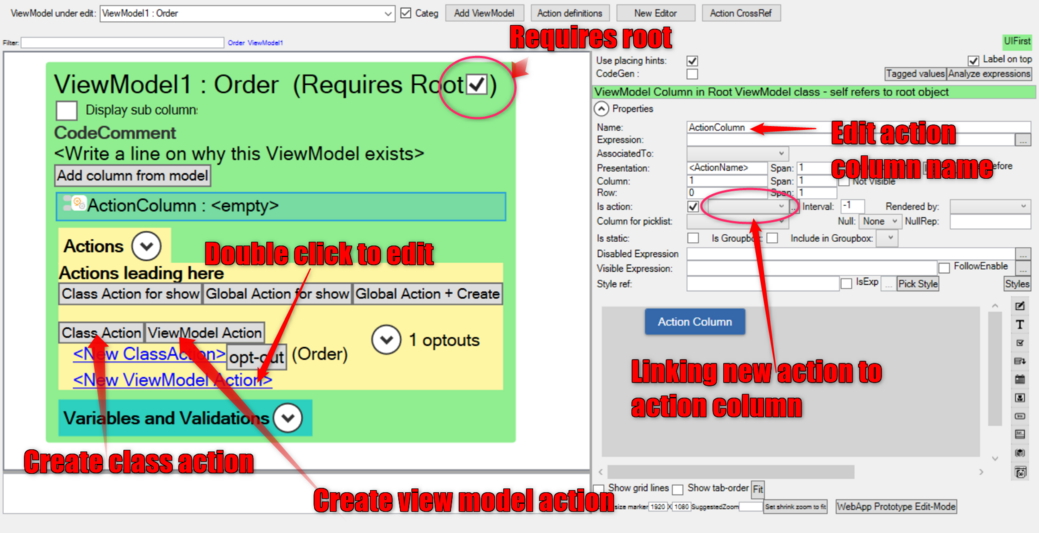 How to add Button in Nested View Model